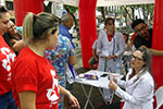 Ação em prol do Coração na Praça Bernardino Ribeiro