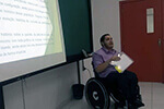 Palestra sobre portadores de necessidades especiais